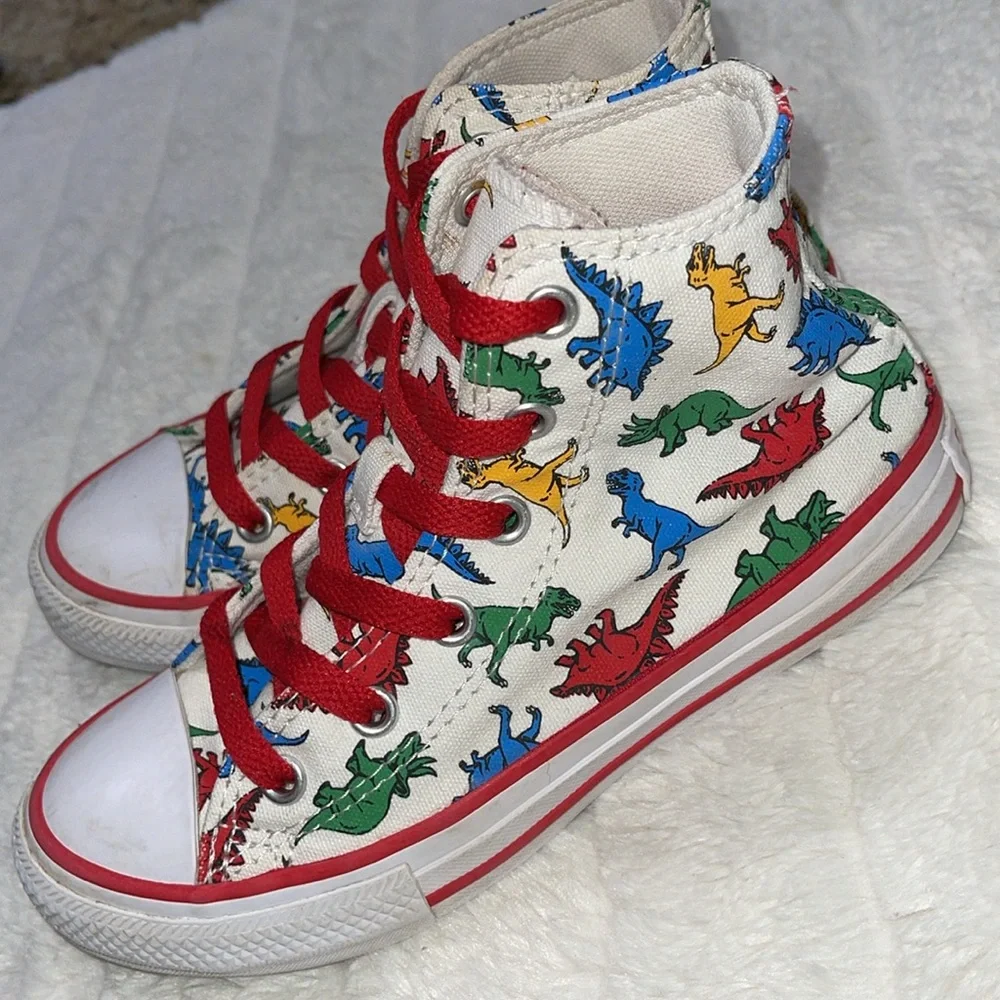 Dinosaur Print High Top Converse